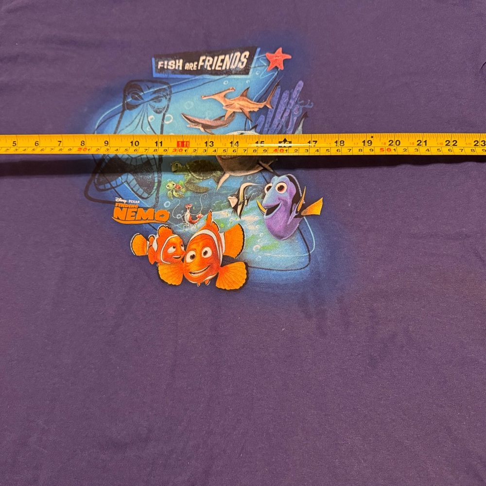 Disney Store Disney Pixar Finding Nemo Fish and Friends Adult T-shirt - Blue - Picture 6 of 7